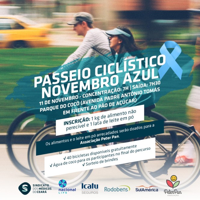 Passeio ciclísito Novembro Azul