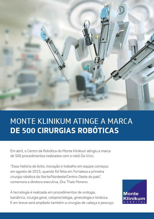 2019 05 500 cirurgias robóticas no HMK